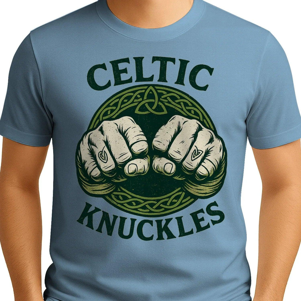 Irish T-Shirt - Knuckles, Terrace-Inspired Streetwear - Celtic Wolfwear