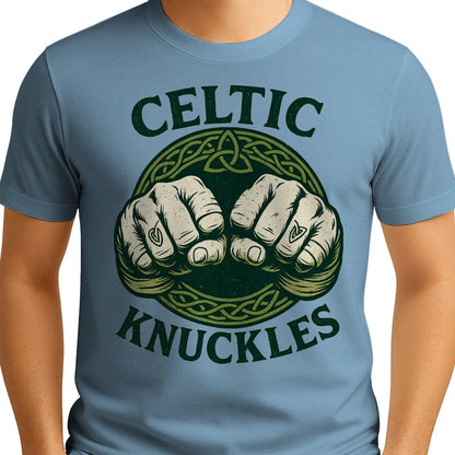 Irish T-Shirt - Knuckles, Terrace-Inspired Streetwear - Celtic Wolfwear