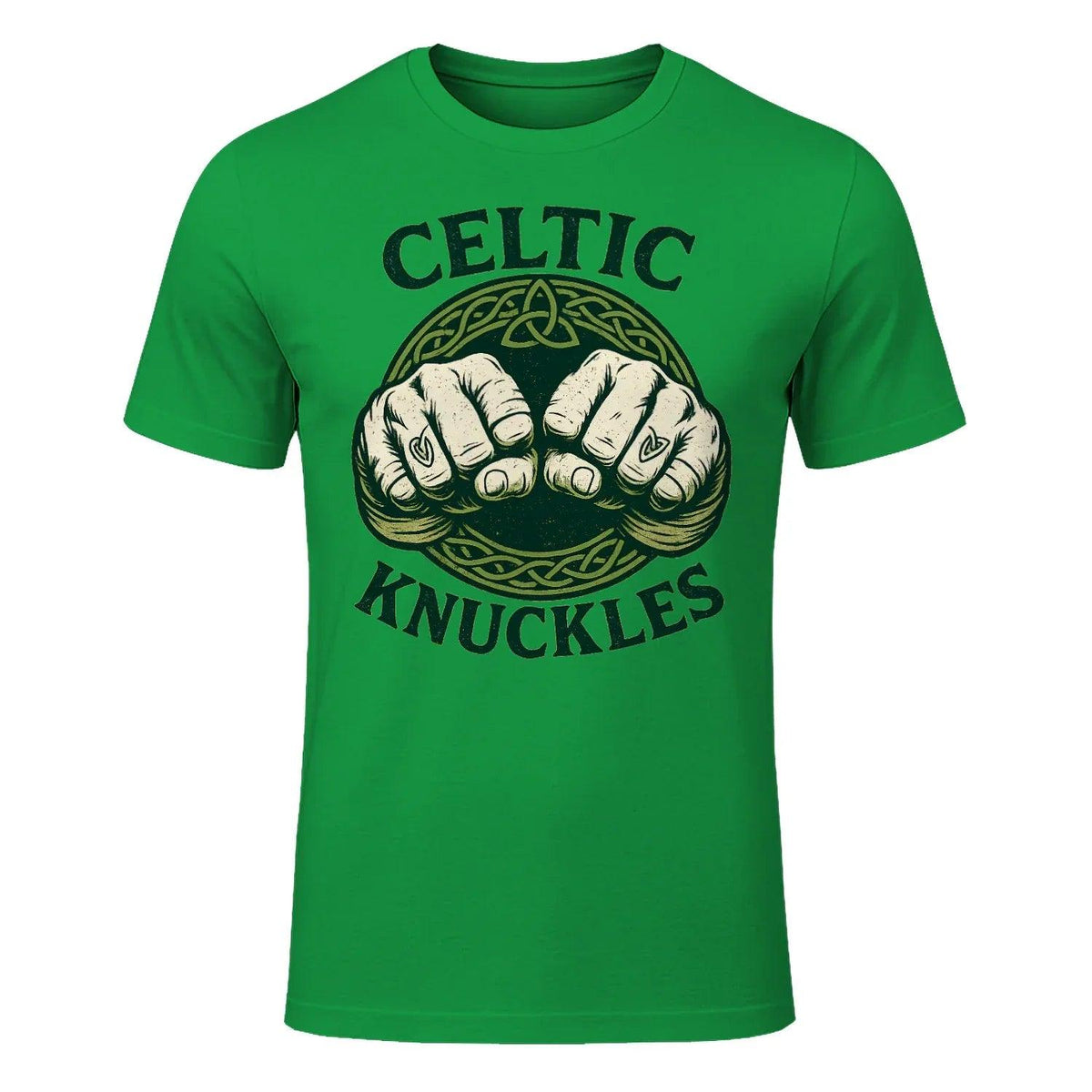 Irish T-Shirt - Knuckles, Terrace-Inspired Streetwear - Celtic Wolfwear
