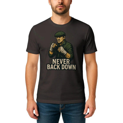 Irish T-Shirt - Never Back Down, Unisex Matchday Wear - Celtic Wolfwear