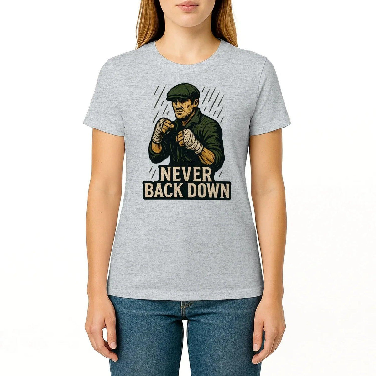 Irish T-Shirt - Never Back Down, Unisex Matchday Wear - Celtic Wolfwear