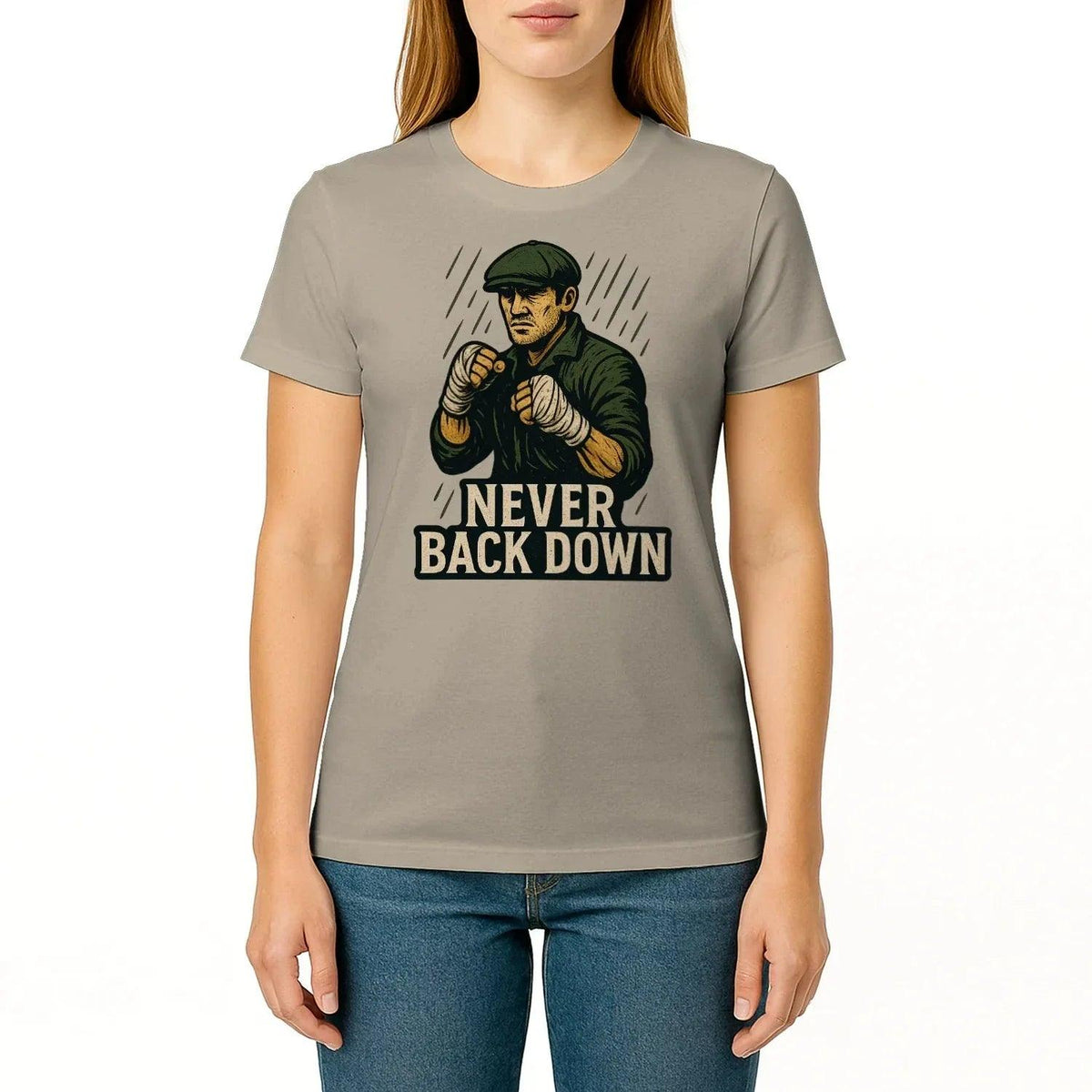 Irish T-Shirt - Never Back Down, Unisex Matchday Wear - Celtic Wolfwear
