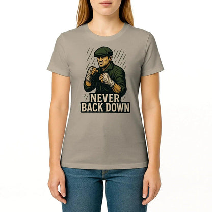 Irish T-Shirt - Never Back Down, Unisex Matchday Wear - Celtic Wolfwear
