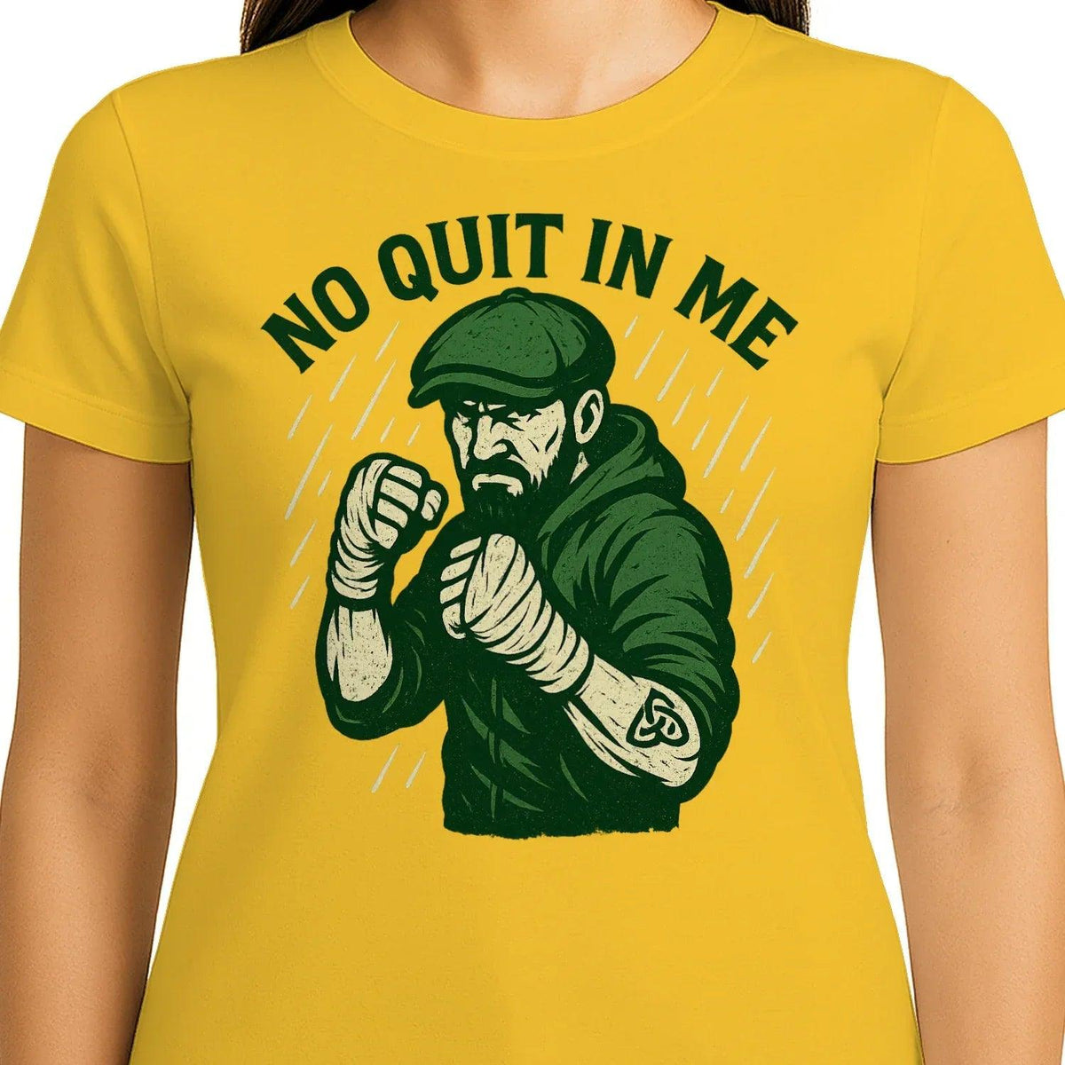 Irish T-Shirt - No Quit in Me Premium Unisex Streetwear - Celtic Wolfwear