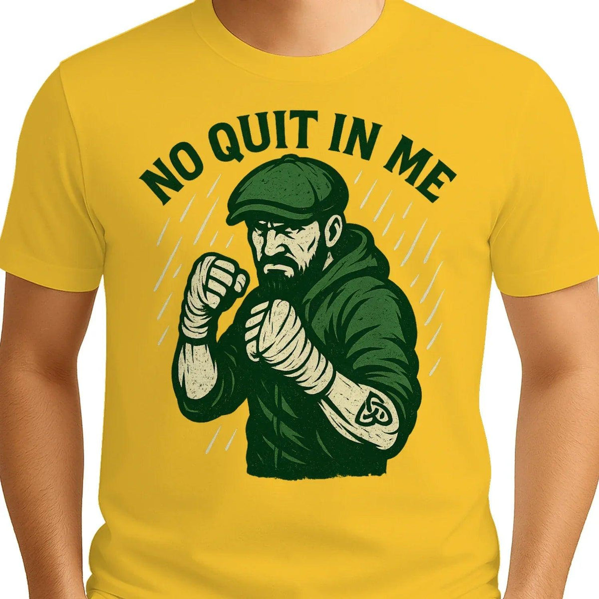 Irish T-Shirt - No Quit in Me Premium Unisex Streetwear - Celtic Wolfwear