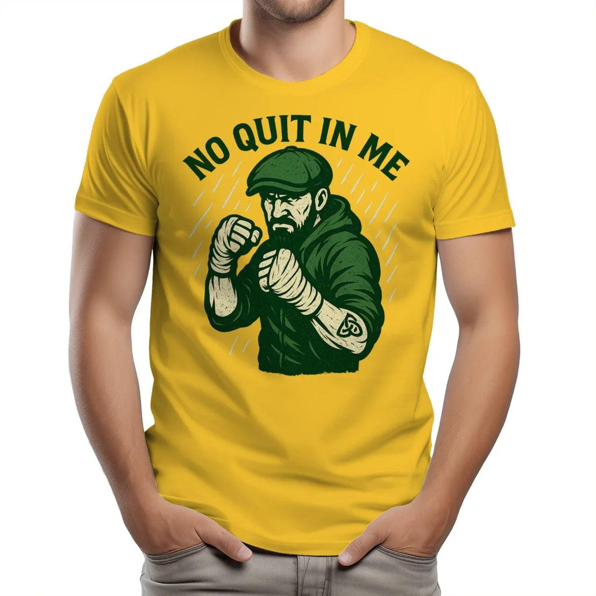 Irish T-Shirt - No Quit in Me Premium Unisex Streetwear - Celtic Wolfwear