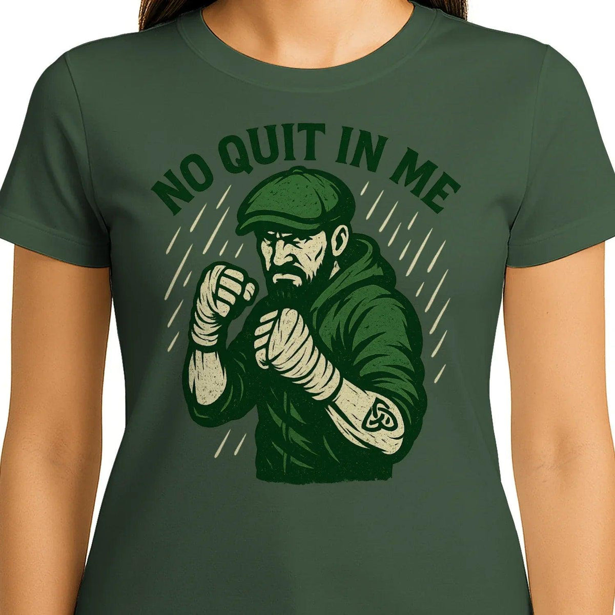 Irish T-Shirt - No Quit in Me Premium Unisex Streetwear - Celtic Wolfwear