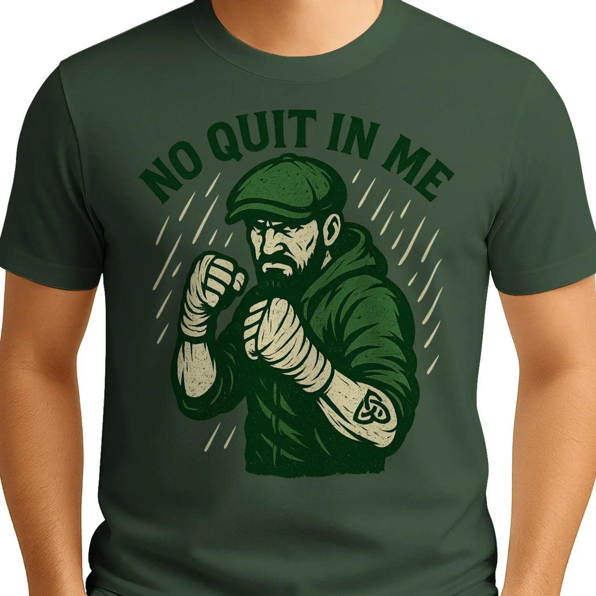 Irish T-Shirt - No Quit in Me Premium Unisex Streetwear - Celtic Wolfwear