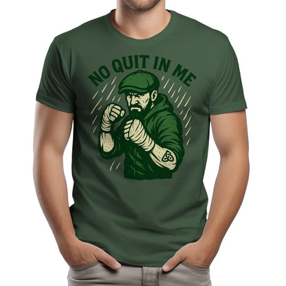 Irish T-Shirt - No Quit in Me Premium Unisex Streetwear - Celtic Wolfwear