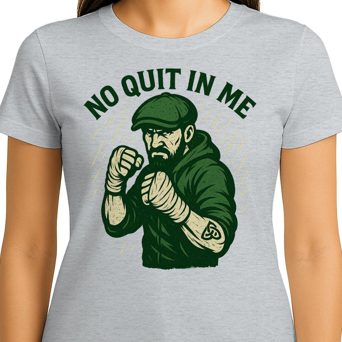 Irish T-Shirt - No Quit in Me Premium Unisex Streetwear - Celtic Wolfwear