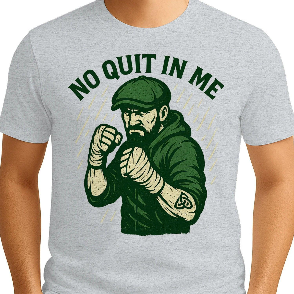 Irish T-Shirt - No Quit in Me Premium Unisex Streetwear - Celtic Wolfwear