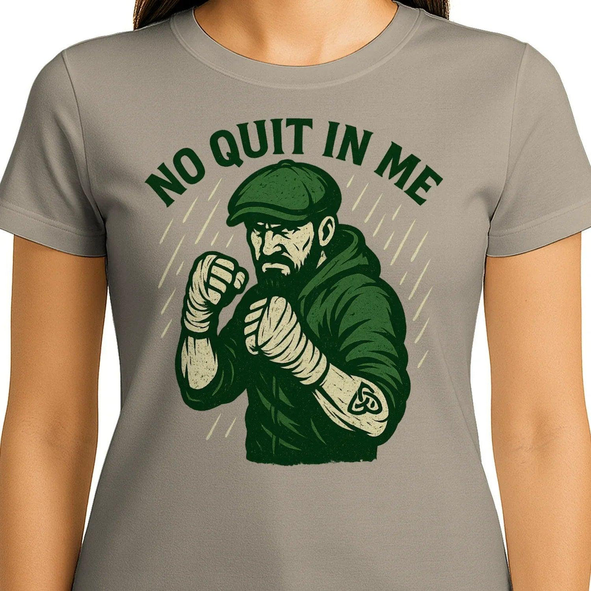 Irish T-Shirt - No Quit in Me Premium Unisex Streetwear - Celtic Wolfwear