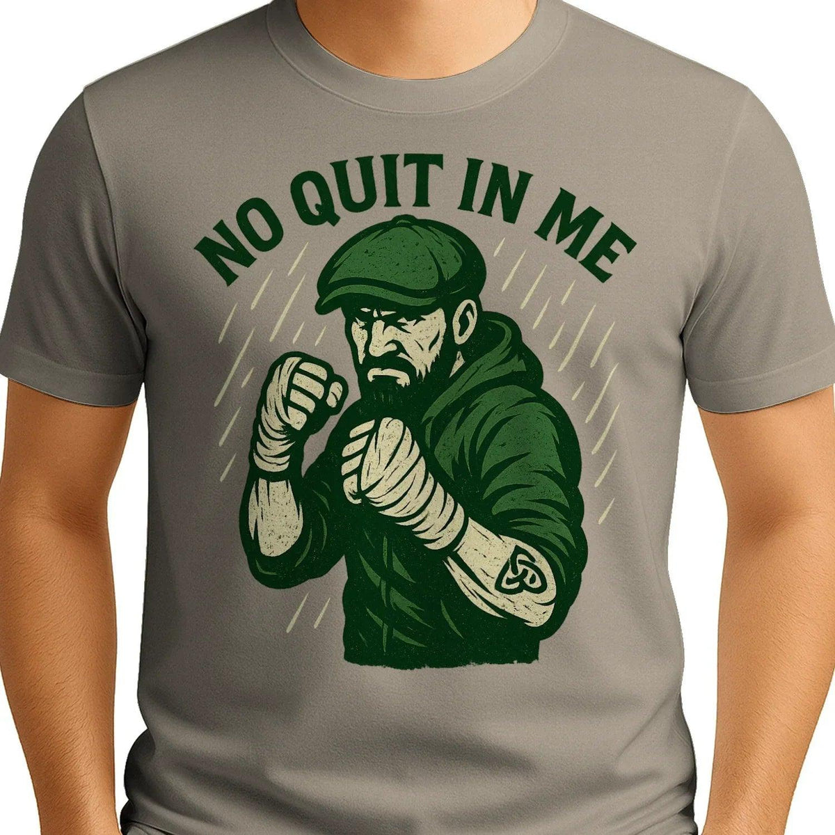 Irish T-Shirt - No Quit in Me Premium Unisex Streetwear - Celtic Wolfwear