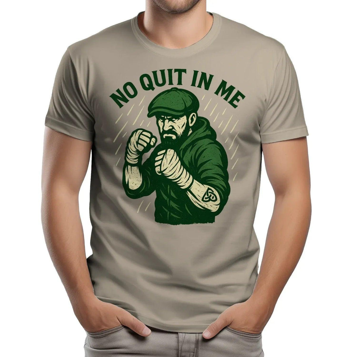 Irish T-Shirt - No Quit in Me Premium Unisex Streetwear - Celtic Wolfwear