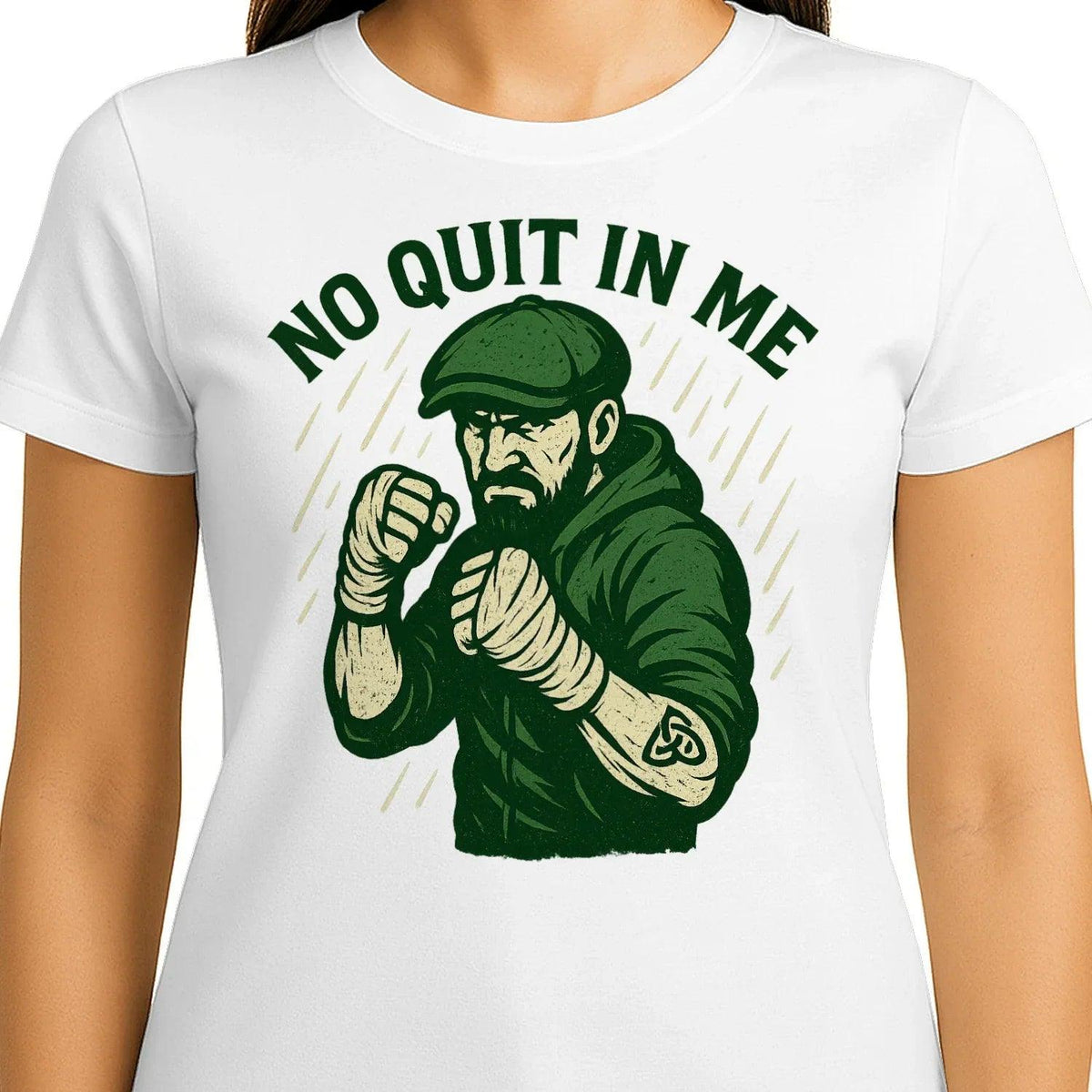 Irish T-Shirt - No Quit in Me Premium Unisex Streetwear - Celtic Wolfwear