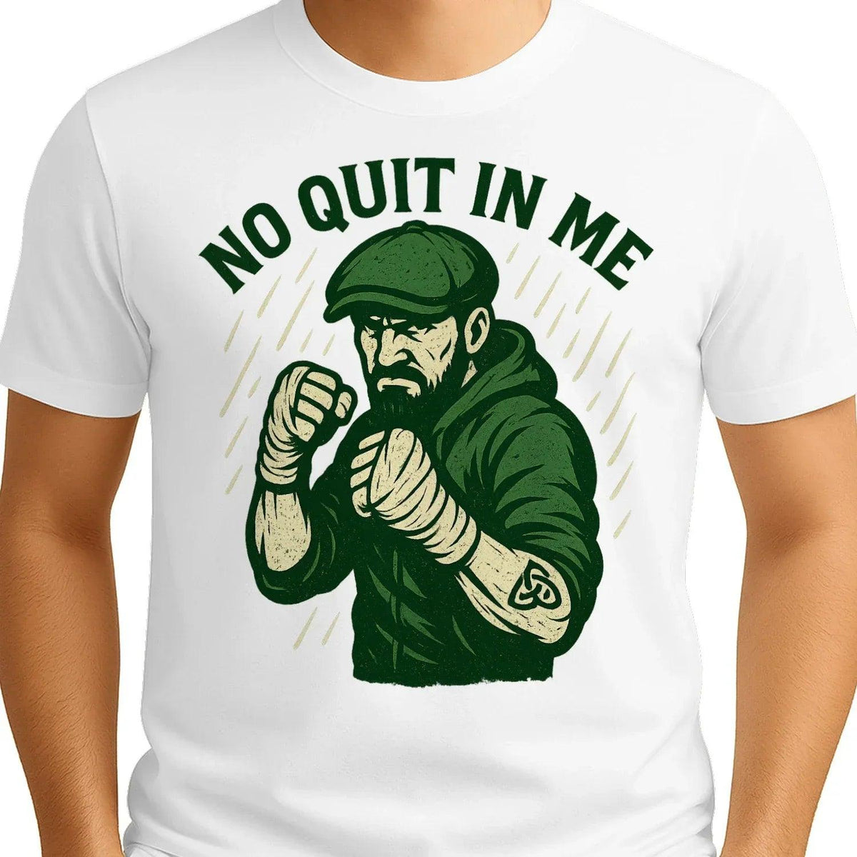 Irish T-Shirt - No Quit in Me Premium Unisex Streetwear - Celtic Wolfwear