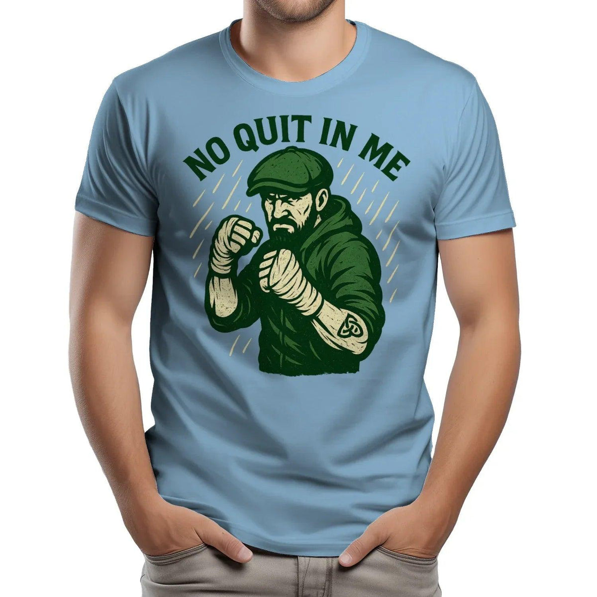 Irish T-Shirt - No Quit in Me Premium Unisex Streetwear - Celtic Wolfwear