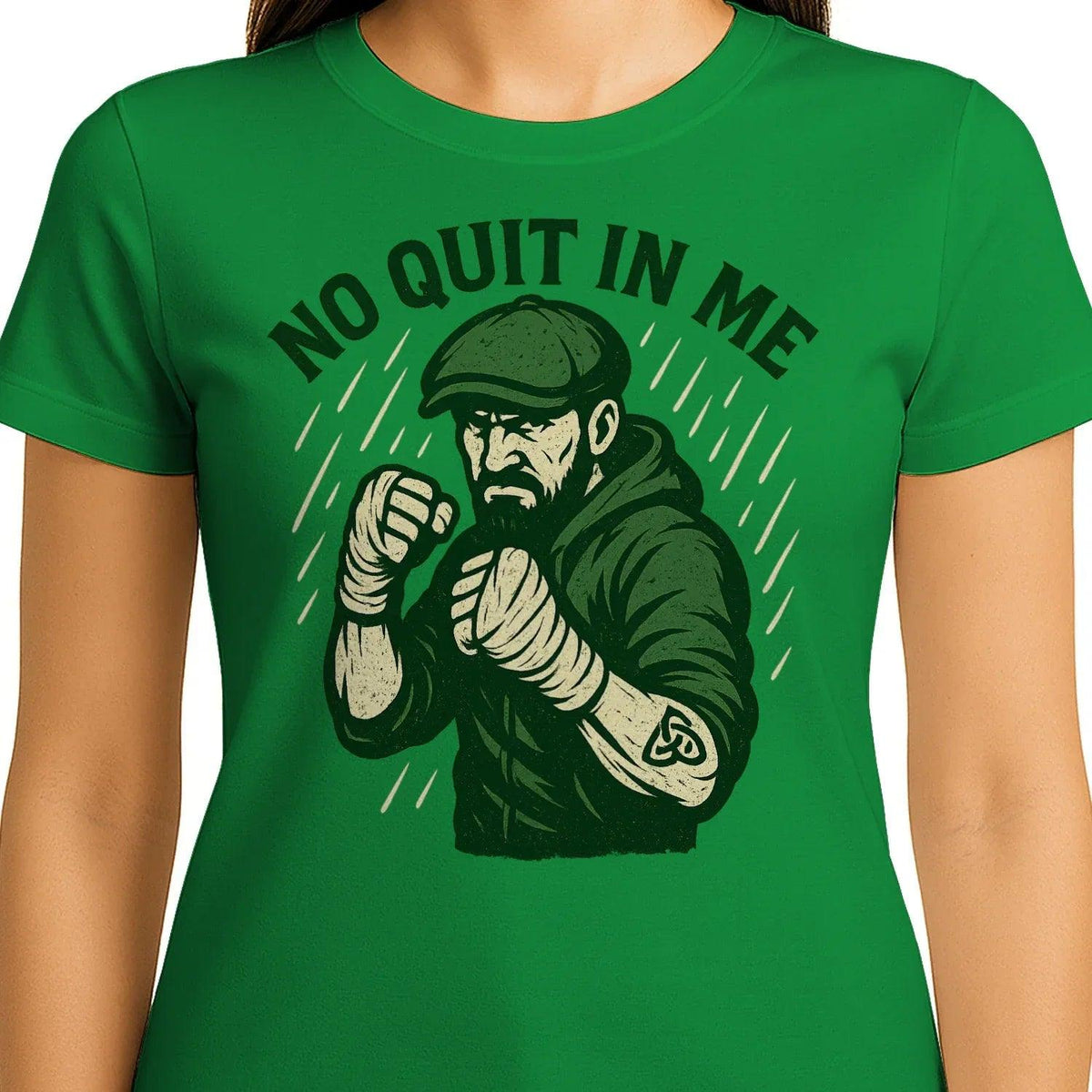 Irish T-Shirt - No Quit in Me Premium Unisex Streetwear - Celtic Wolfwear
