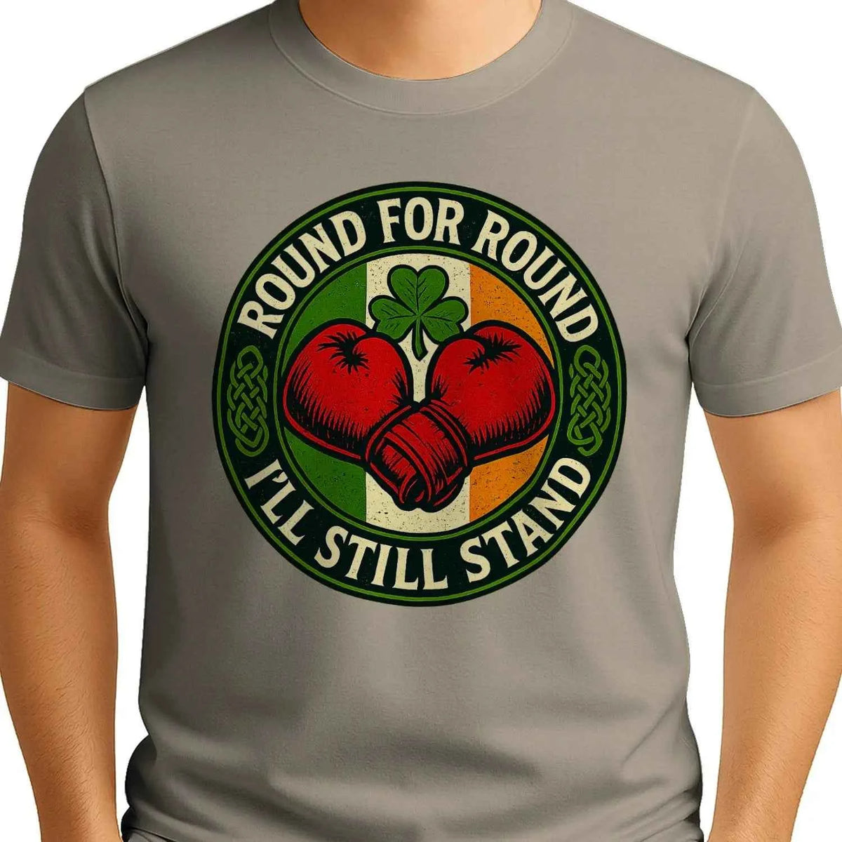 Irish T-Shirt - Round Boxing, Premium Unisex Streetwear - Celtic Wolfwear