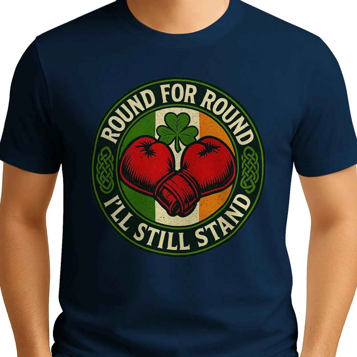 Irish T-Shirt - Round Boxing, Premium Unisex Streetwear - Celtic Wolfwear