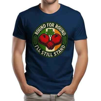 Irish T-Shirt - Round Boxing, Premium Unisex Streetwear - Celtic Wolfwear
