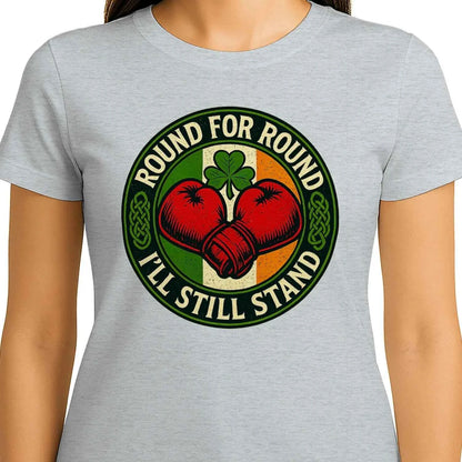 Irish T-Shirt - Round Boxing, Premium Unisex Streetwear - Celtic Wolfwear