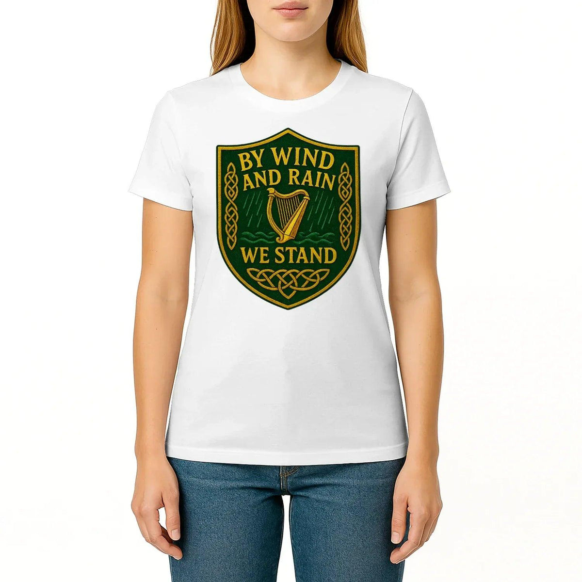 Irish T-Shirt - Shield Tee, Terrace-Inspired Streetwear - Celtic Wolfwear