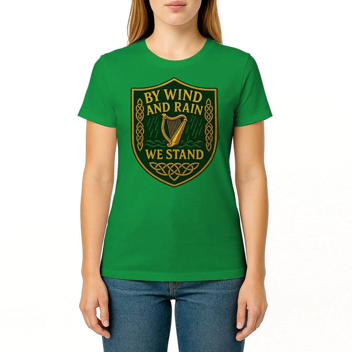 Irish T-Shirt - Shield Tee, Terrace-Inspired Streetwear - Celtic Wolfwear