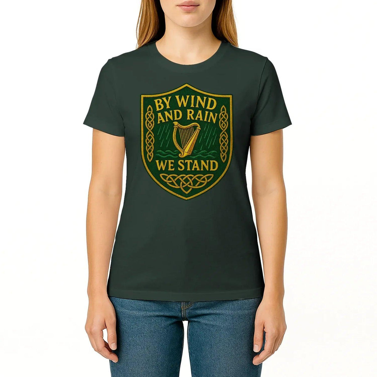 Irish T-Shirt - Shield Tee, Terrace-Inspired Streetwear - Celtic Wolfwear