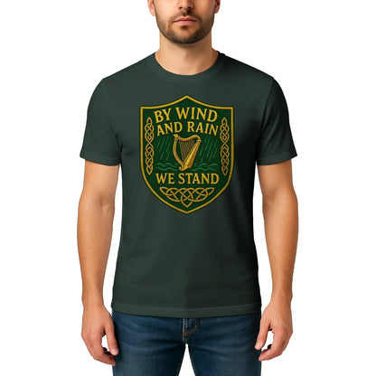 Irish T-Shirt - Shield Tee, Terrace-Inspired Streetwear - Celtic Wolfwear