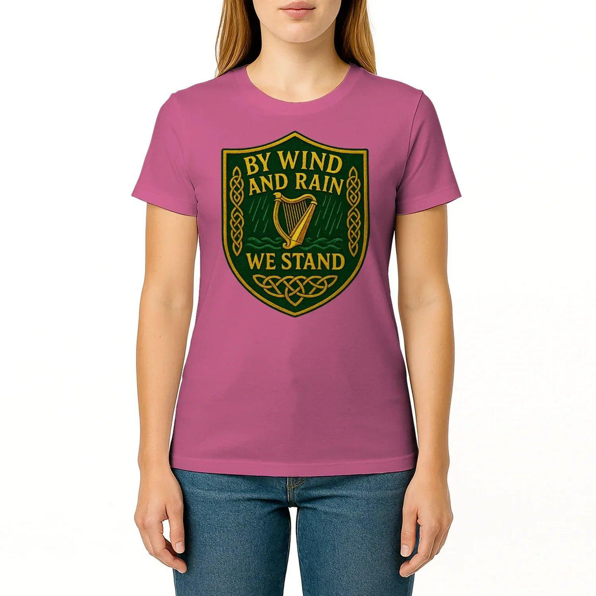 Irish T-Shirt - Shield Tee, Terrace-Inspired Streetwear - Celtic Wolfwear