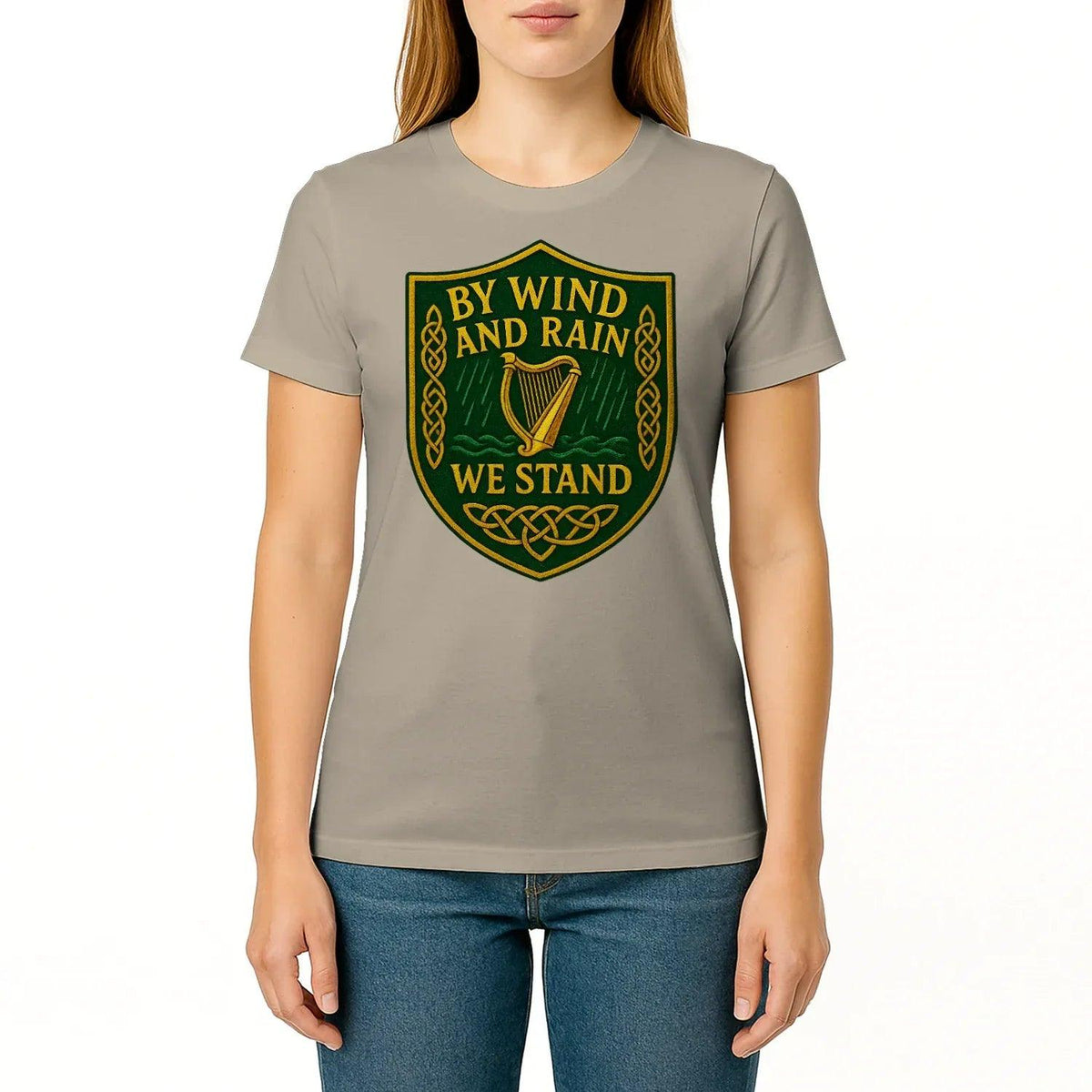 Irish T-Shirt - Shield Tee, Terrace-Inspired Streetwear - Celtic Wolfwear