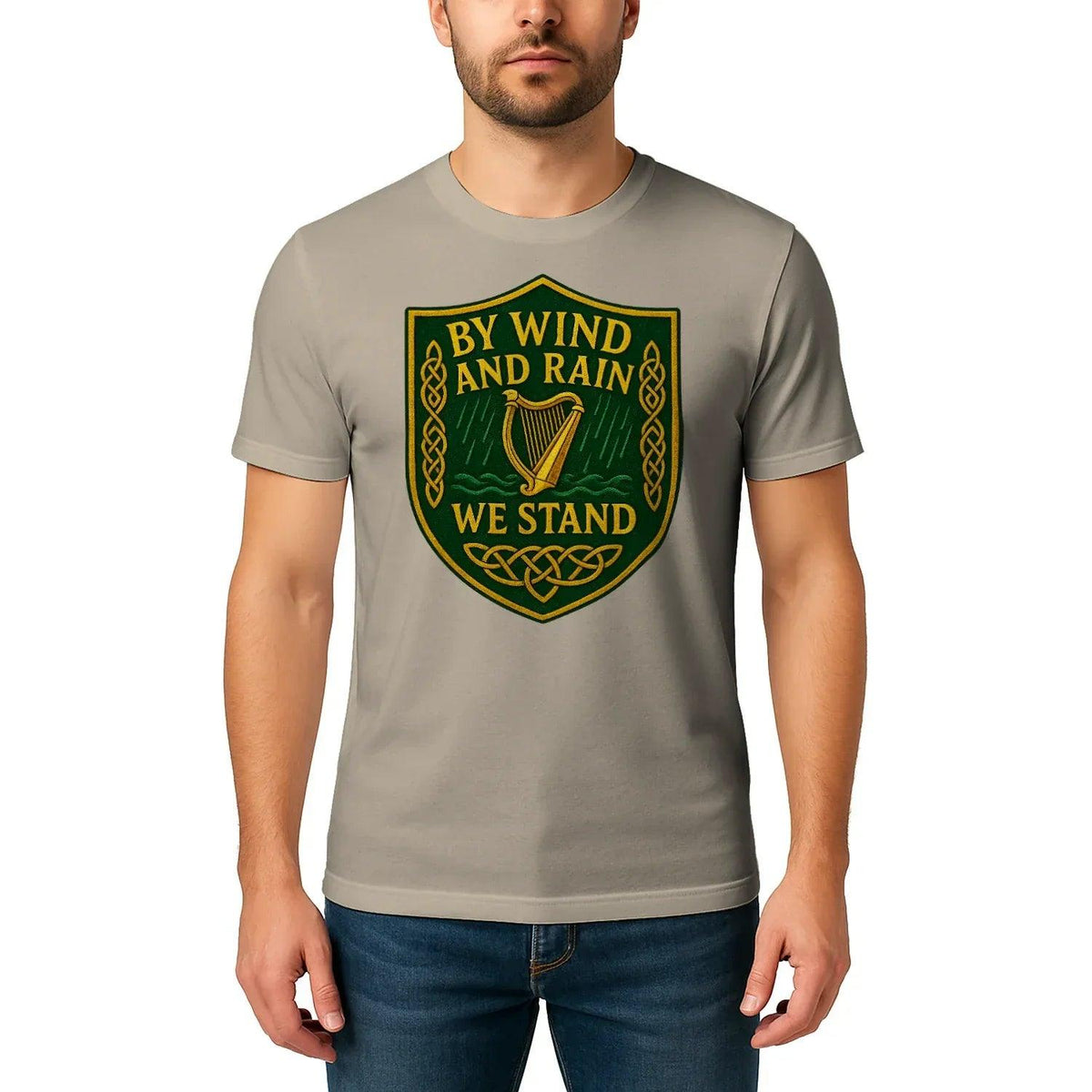 Irish T-Shirt - Shield Tee, Terrace-Inspired Streetwear - Celtic Wolfwear