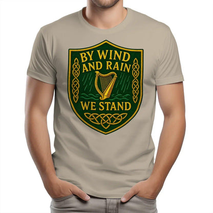 Irish T-Shirt - Shield Tee, Terrace-Inspired Streetwear - Celtic Wolfwear