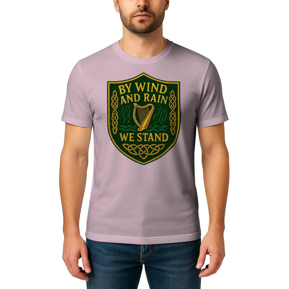Irish T-Shirt - Shield Tee, Terrace-Inspired Streetwear - Celtic Wolfwear