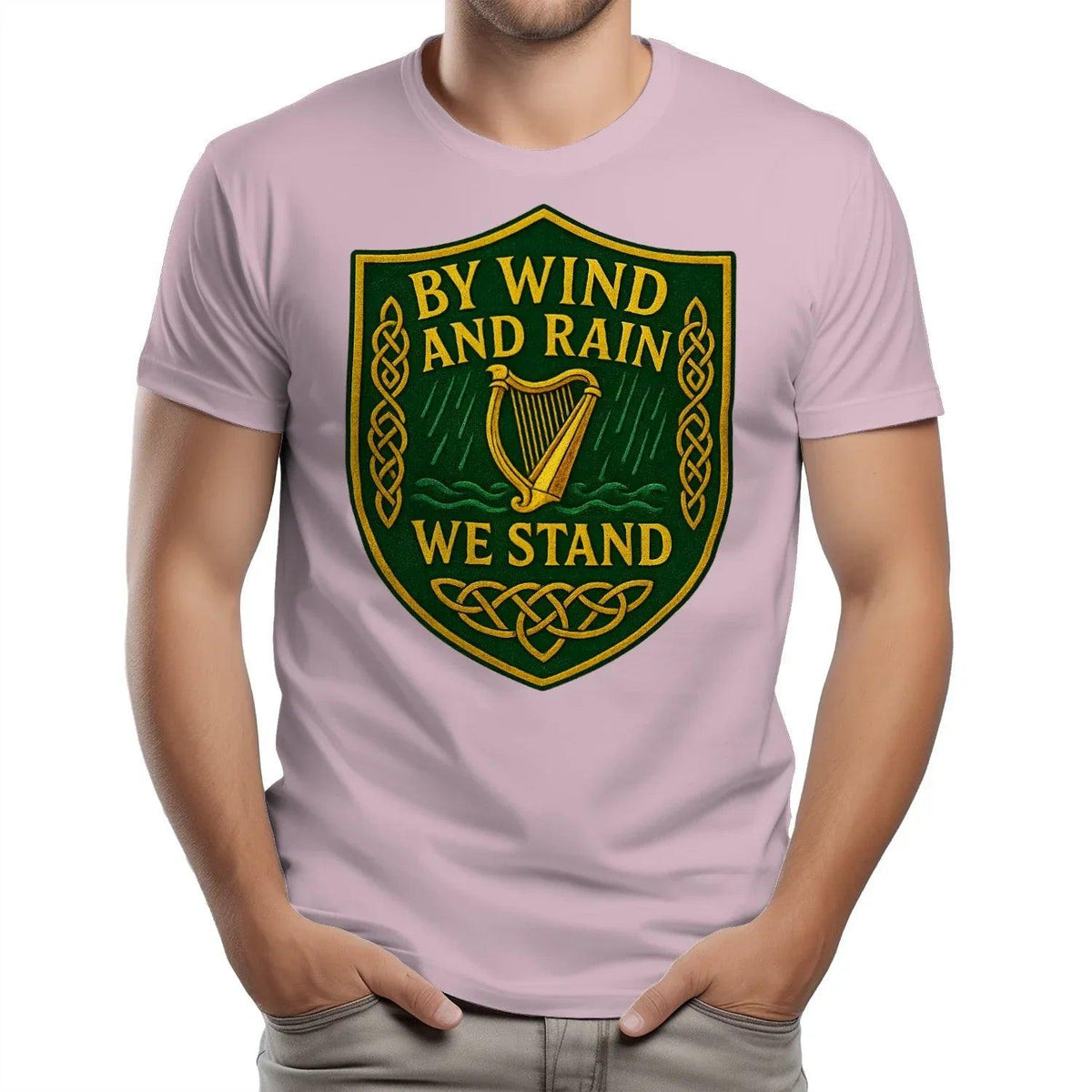 Irish T-Shirt - Shield Tee, Terrace-Inspired Streetwear - Celtic Wolfwear