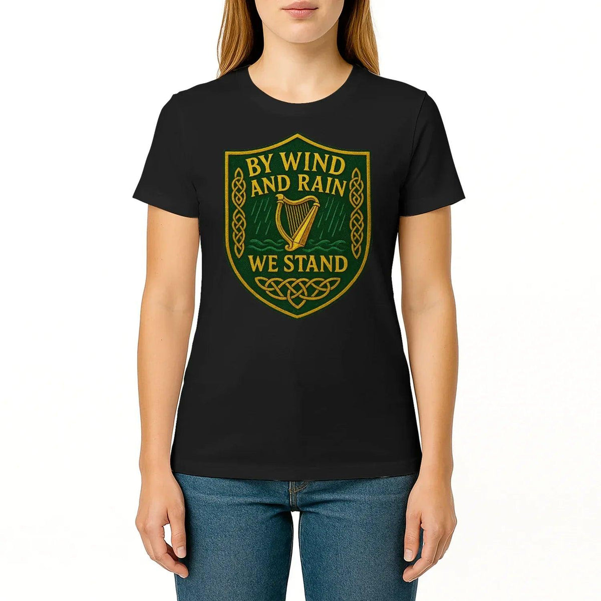 Irish T-Shirt - Shield Tee, Terrace-Inspired Streetwear - Celtic Wolfwear