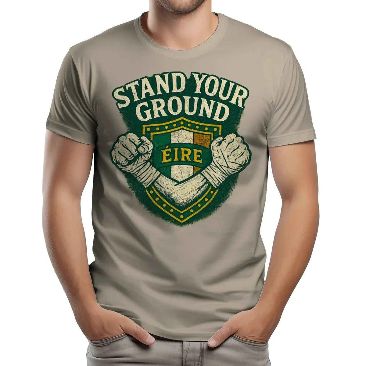 Irish T-Shirt - Stand Your Ground, Unisex Matchday Wear - Celtic Wolfwear