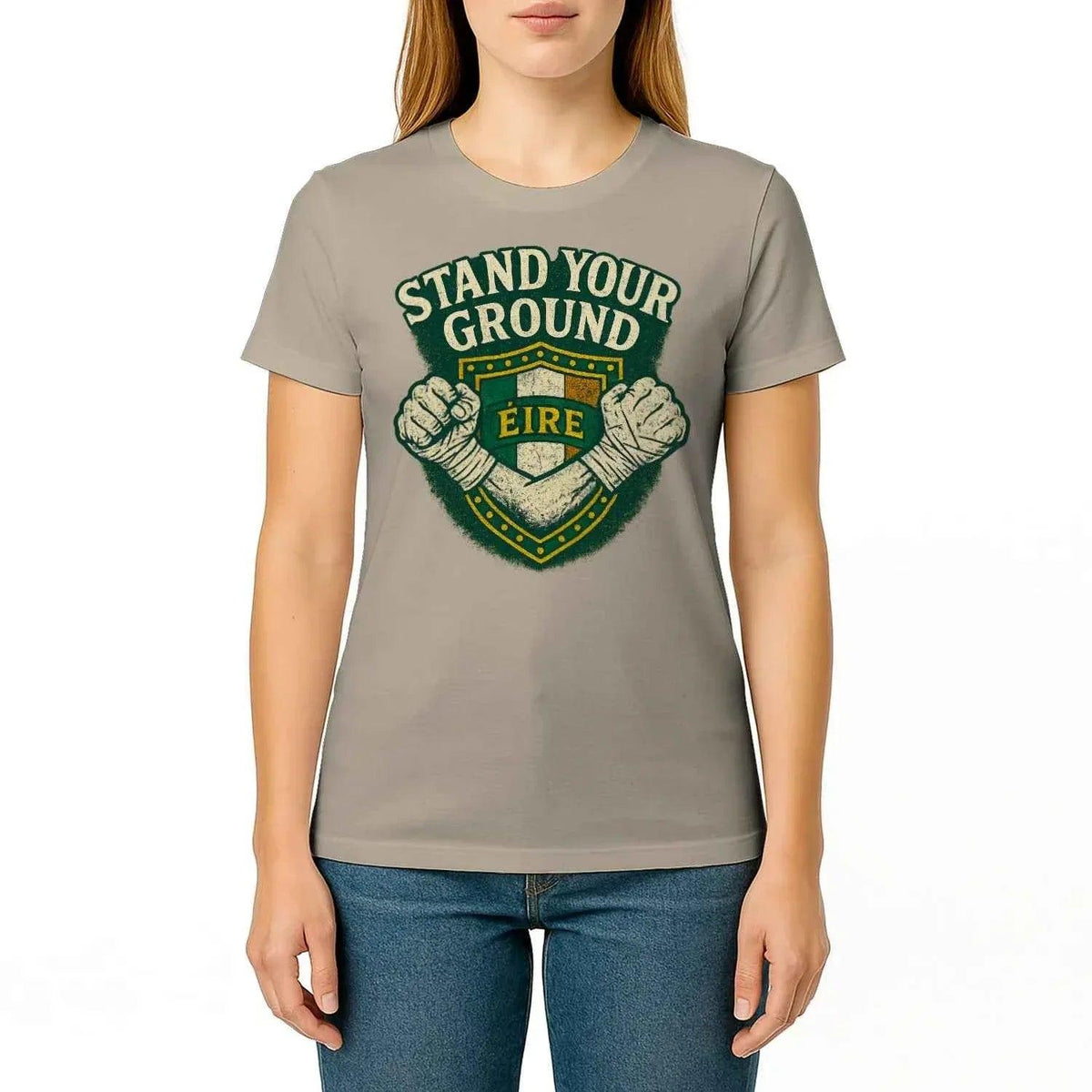 Irish T-Shirt - Stand Your Ground, Unisex Matchday Wear - Celtic Wolfwear