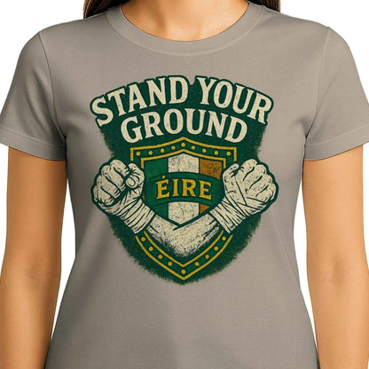 Irish T-Shirt - Stand Your Ground, Unisex Matchday Wear - Celtic Wolfwear