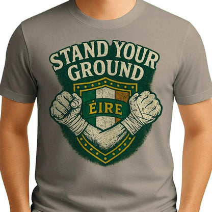 Irish T-Shirt - Stand Your Ground, Unisex Matchday Wear - Celtic Wolfwear