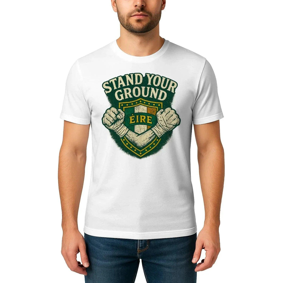 Irish T-Shirt - Stand Your Ground, Unisex Matchday Wear - Celtic Wolfwear