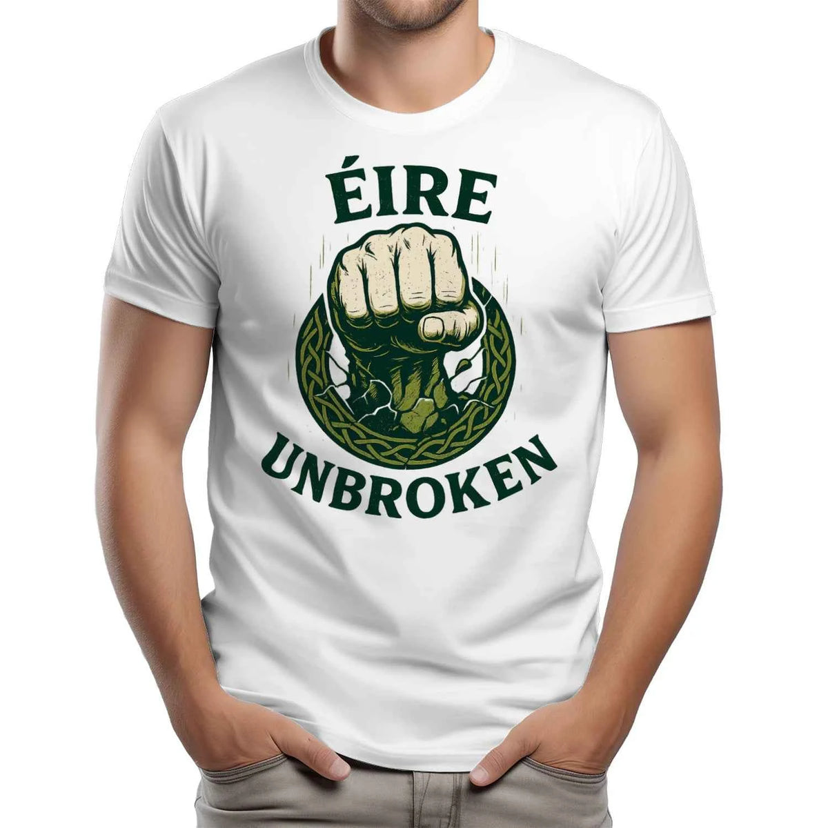 Irish T-Shirt - Éire Unbroken Premium Unisex Streetwear - Celtic Wolfwear