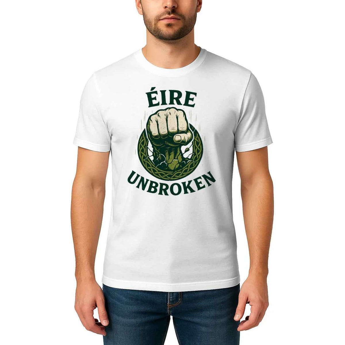 Irish T-Shirt - Éire Unbroken Premium Unisex Streetwear - Celtic Wolfwear
