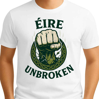 Irish T-Shirt - Éire Unbroken Premium Unisex Streetwear - Celtic Wolfwear