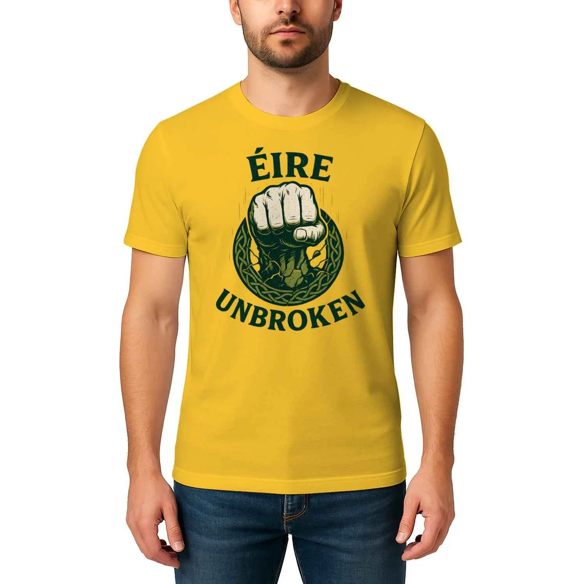Irish T-Shirt - Éire Unbroken Premium Unisex Streetwear - Celtic Wolfwear