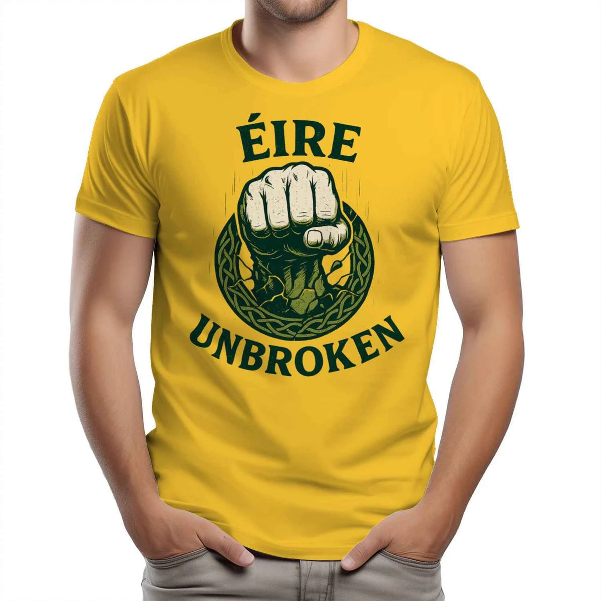 Irish T-Shirt - Éire Unbroken Premium Unisex Streetwear - Celtic Wolfwear