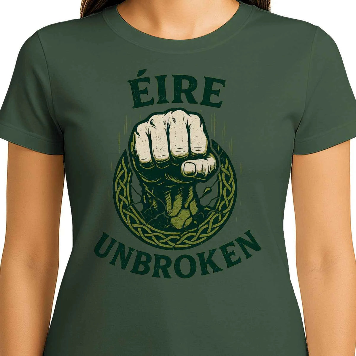 Irish T-Shirt - Éire Unbroken Premium Unisex Streetwear - Celtic Wolfwear