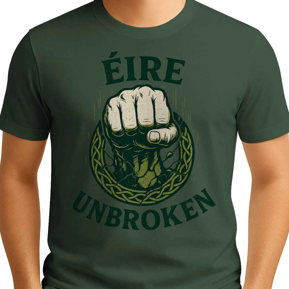 Irish T-Shirt - Éire Unbroken Premium Unisex Streetwear - Celtic Wolfwear