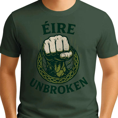 Irish T-Shirt - Éire Unbroken Premium Unisex Streetwear - Celtic Wolfwear
